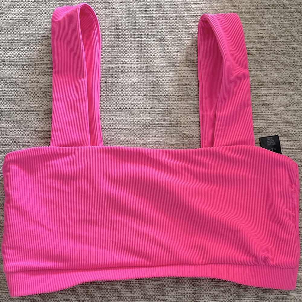 Beach Riot Hot Pink Sports Bra